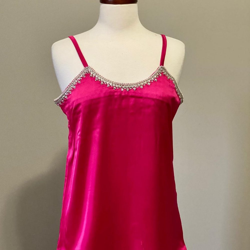 Women Embellished satin hotpot camisole